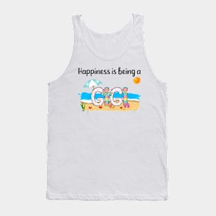 Happiness Is Being A Gigi Summer Beach Happy Mother's Day T-Shirt Tank Top